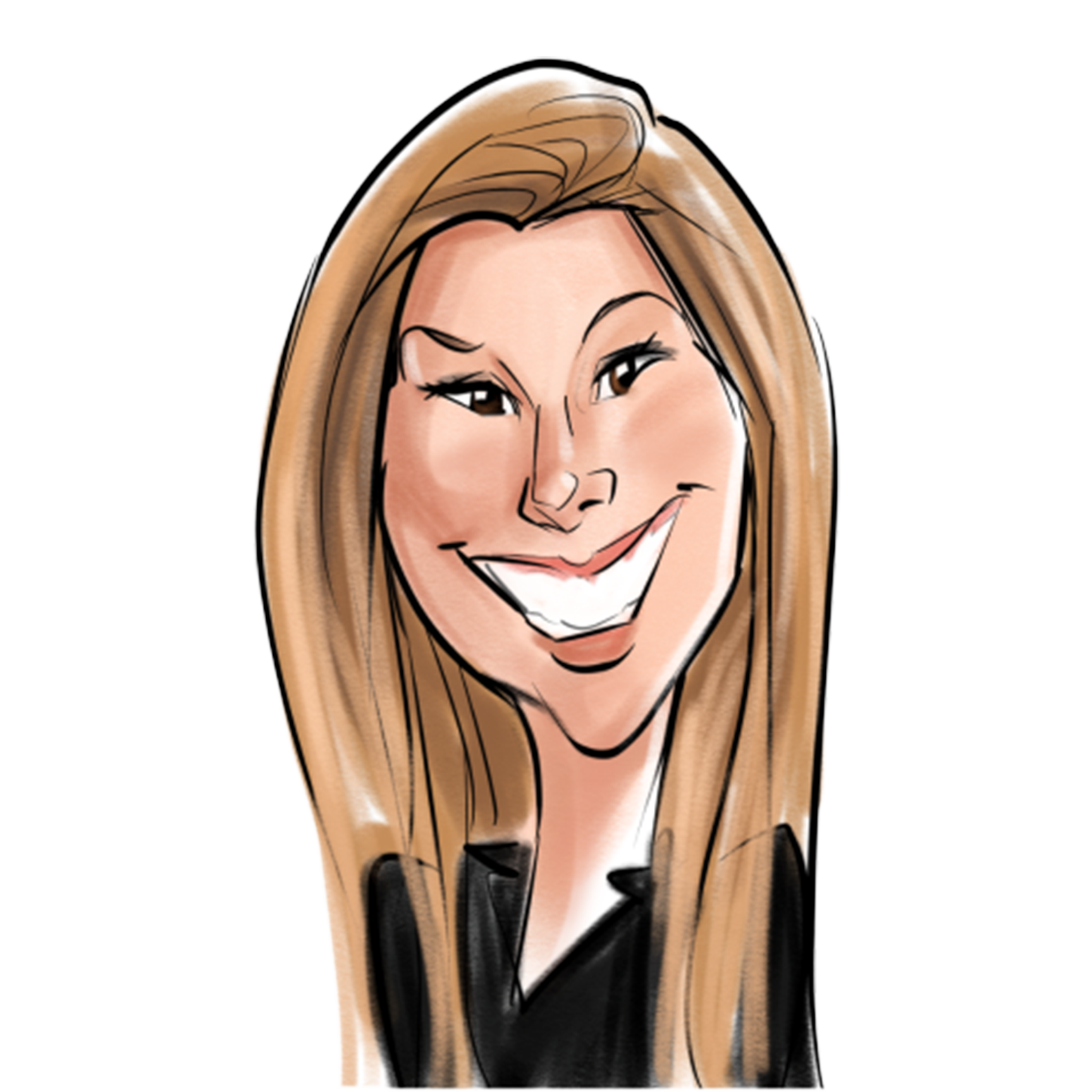 Lori Allen caricature headshot