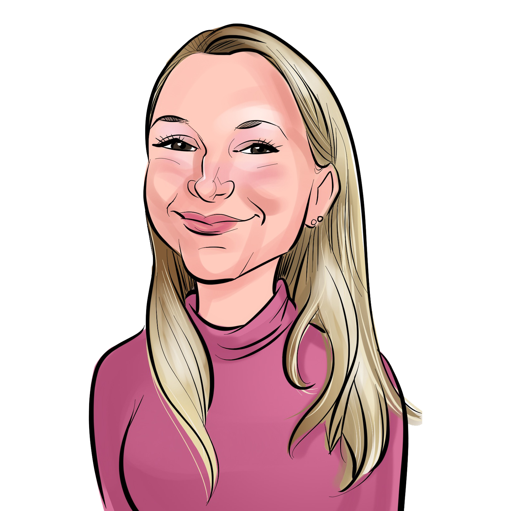 Lori Allen caricature headshot